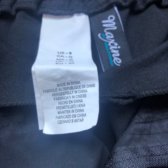 Maxine Shorts W Size 8 Black Boardshorts Button Closure Coastal Minimalist - Picture 3 of 13